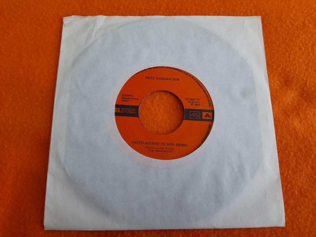 Frits Rademacher - Vastelaovend in den hemel (Telstar 1977), Gebruikt, 7 inch, Single, Ophalen of Verzenden