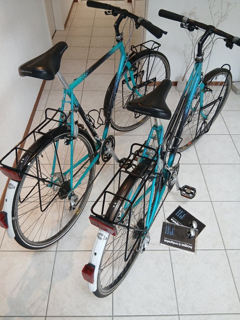 2x Koga Miyata - WorldTraveller M57 + WorldTravellerLady M54, Fietsen en Brommers, Ophalen, 28 inch, Vering, Velgrem