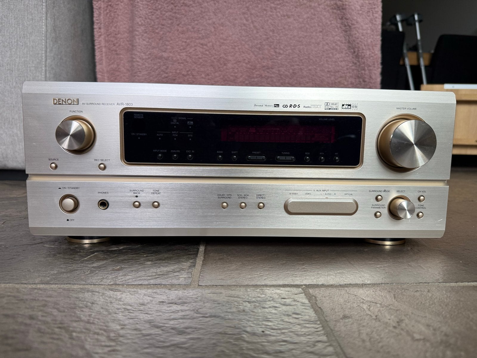 Denon AVR-1803 AV Receiver - Topkwaliteit Geluid, Gebruikt, Denon, Ophalen of Verzenden, 120 watt of meer