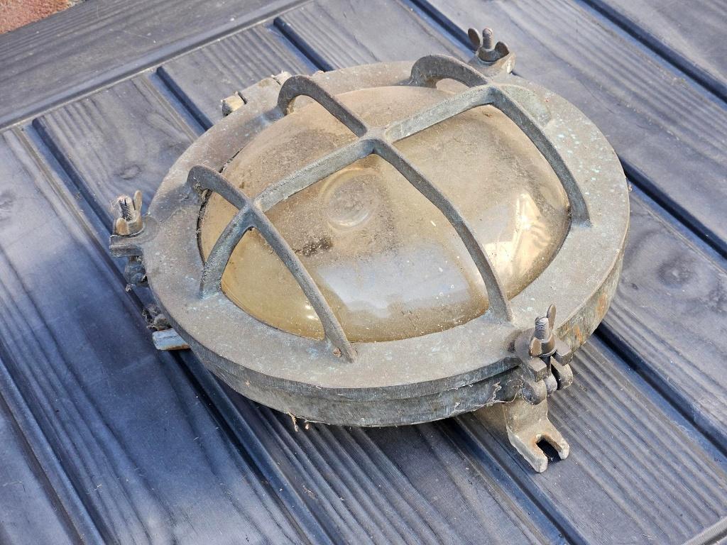 vintage scheepslamp, Ophalen