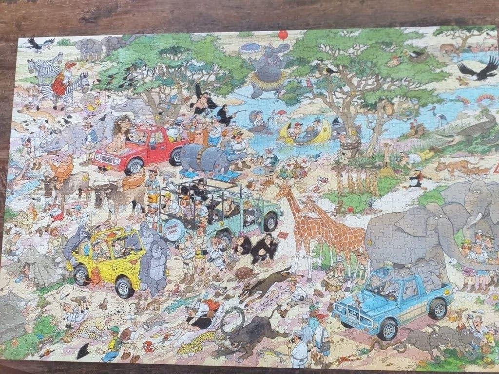 Jan van Haasteren puzzel, Ophalen, 500 t/m 1500 stukjes, Zo goed als nieuw, Legpuzzel