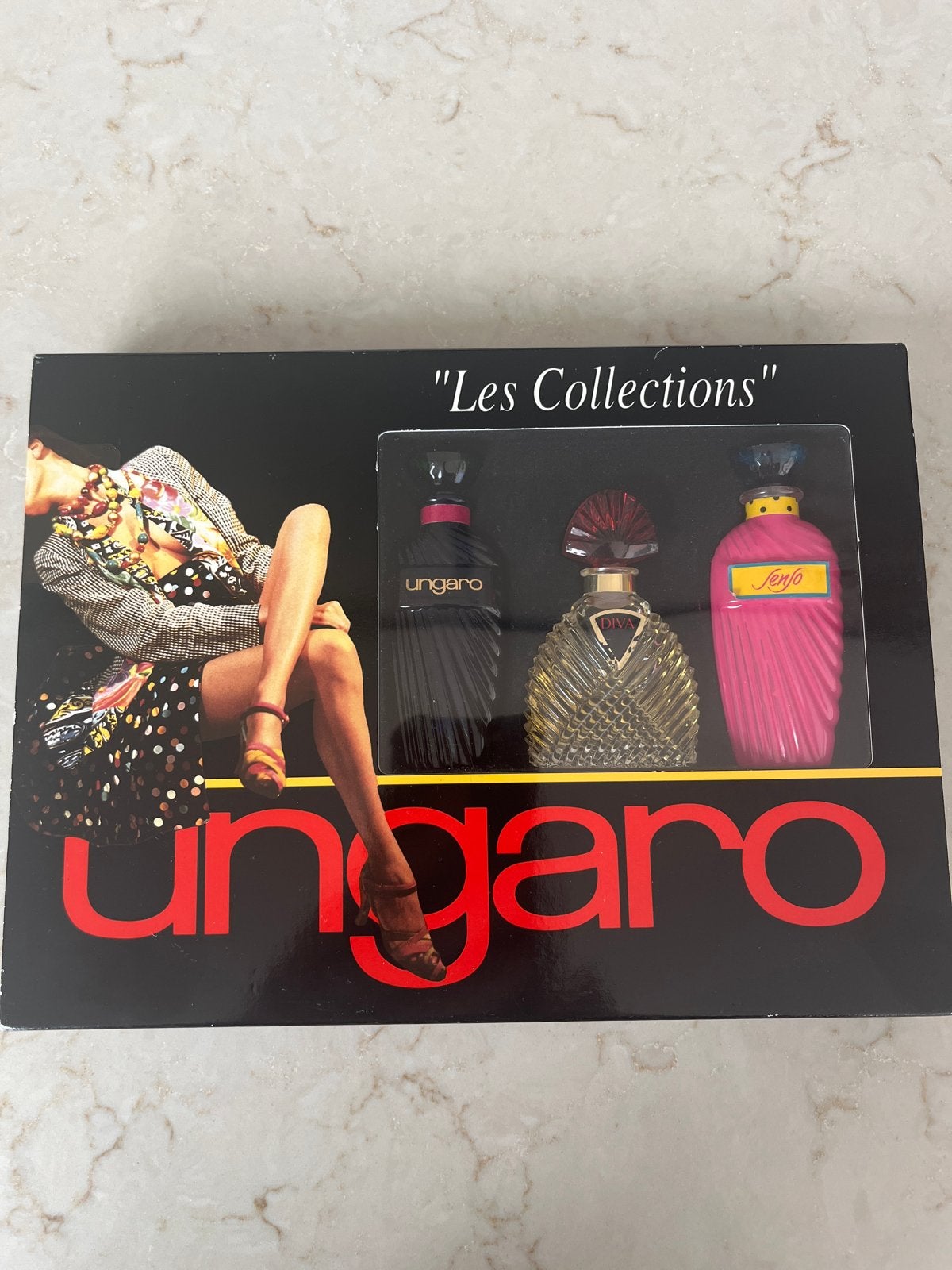Vintage Ungaro "Les Collections" Miniatuur Parfum Set, Ophalen of Verzenden, Nieuw