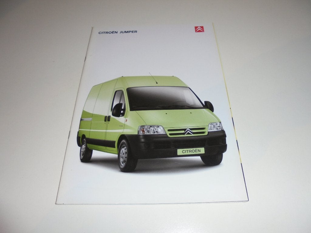 brochure Citroen Jumper  2004, Ophalen of Verzenden, Nieuw, Citroën