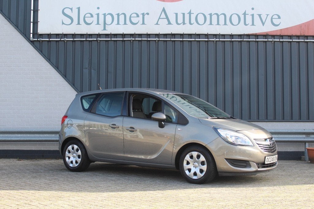 Opel MERIVA 1.4  Essentia-100PK - 1ste eigenaar- dealer onde, Auto's, 101 pk, Gebruikt, 1398 cc, Bruin