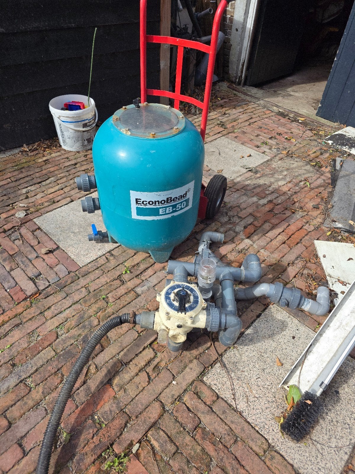 Econobead EB-50 beadfilter met 6-weg kraan en bypass, Tuin en Terras, Vijver-toebehoren, Ophalen, Gebruikt