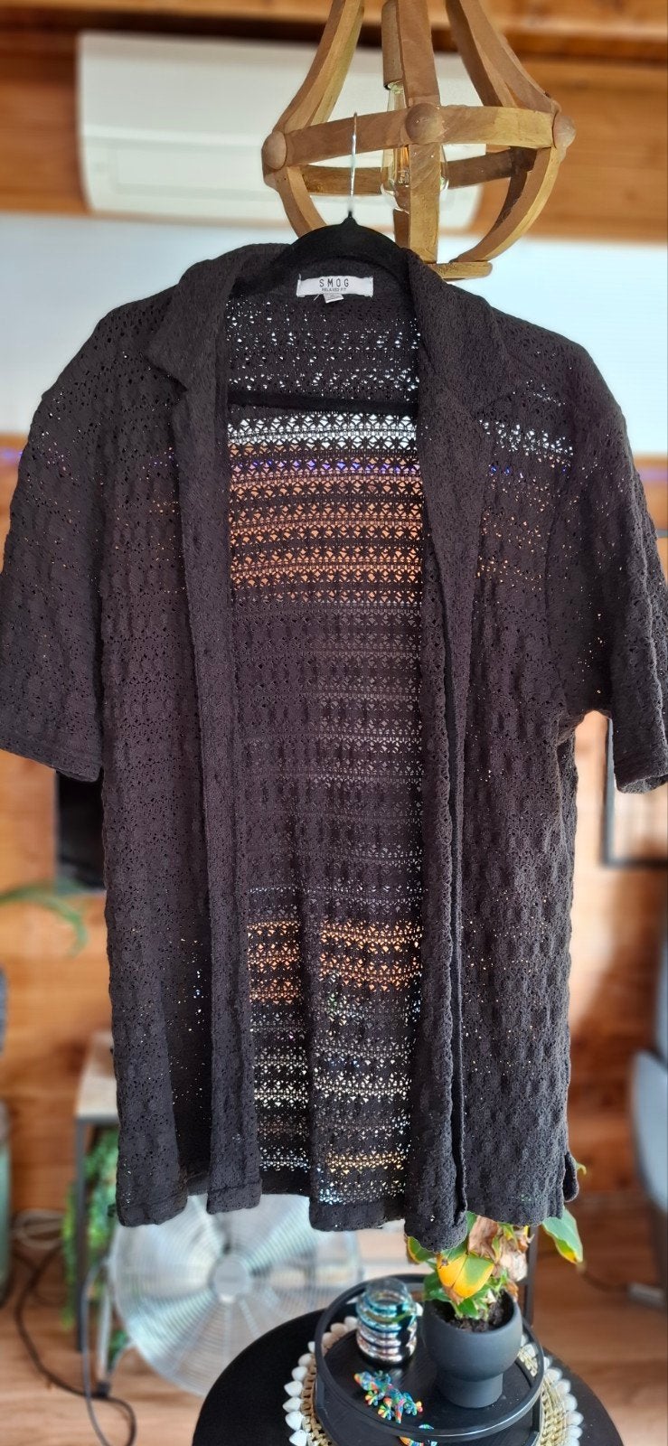Zwart gehaakt vest van SMOG, maat XL, Zwart, Ophalen of Verzenden, SMOG, Maat 56/58 (XL)