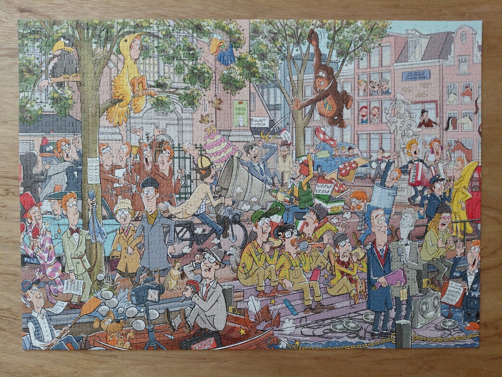 puzzel van Andre van Duin, Ophalen, 500 t/m 1500 stukjes