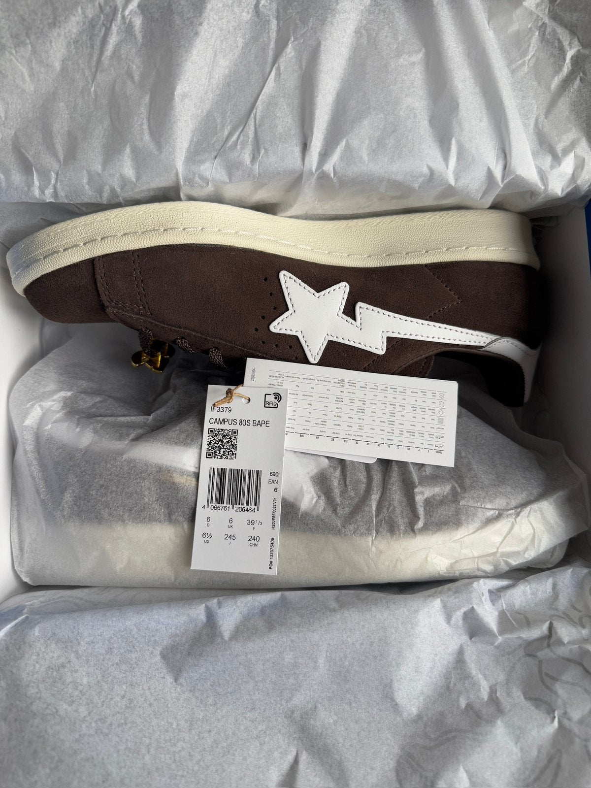 Adidas x Bape Campus 80s sneakers, Kleding | Dames, Bruin, Adidas, Nieuw, Ophalen of Verzenden