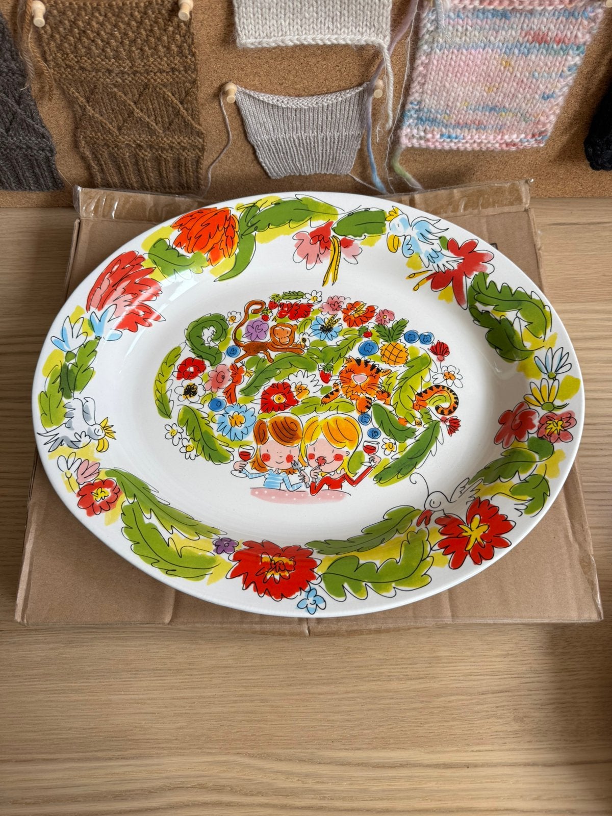 Blond Amsterdam paradise serveerschaal ovaal 38 cm, Ophalen, Nieuw, Schaal of Schalen, Aardewerk