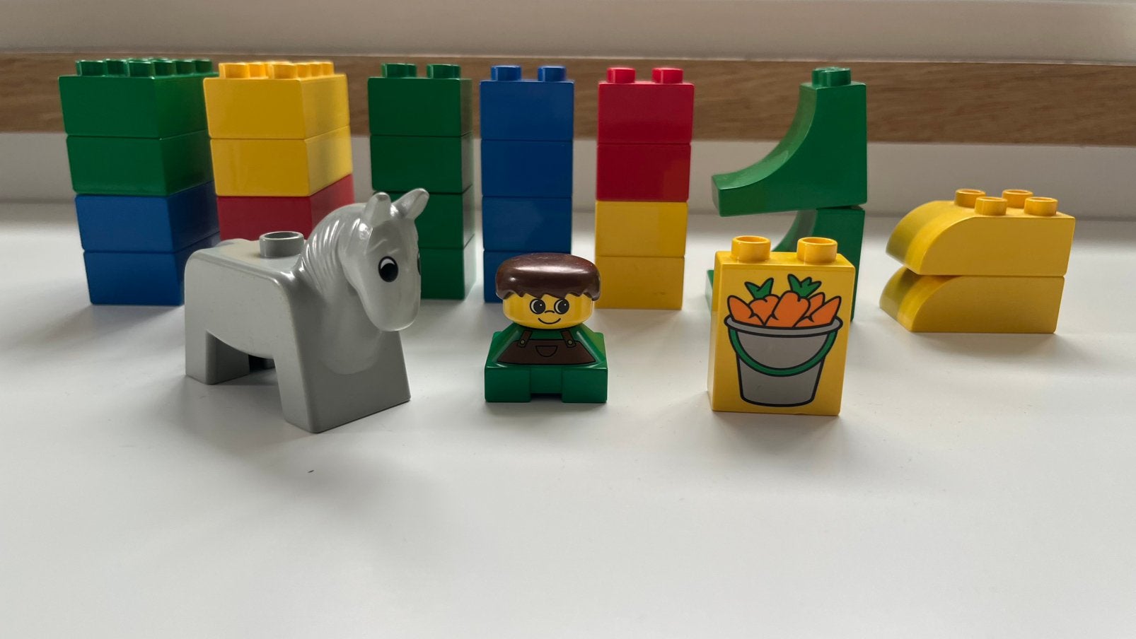 vintage LEGO DUPLO Show Jumping Bucket 1751 compleet, Gebruikt, Ophalen of Verzenden, Compleet, Duplo