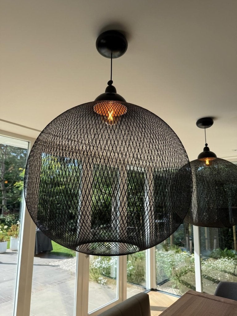 2x Moooi Non Random D71 Hanglamp – Zwart, Ophalen, Zo goed als nieuw, Glas, E27 (groot)