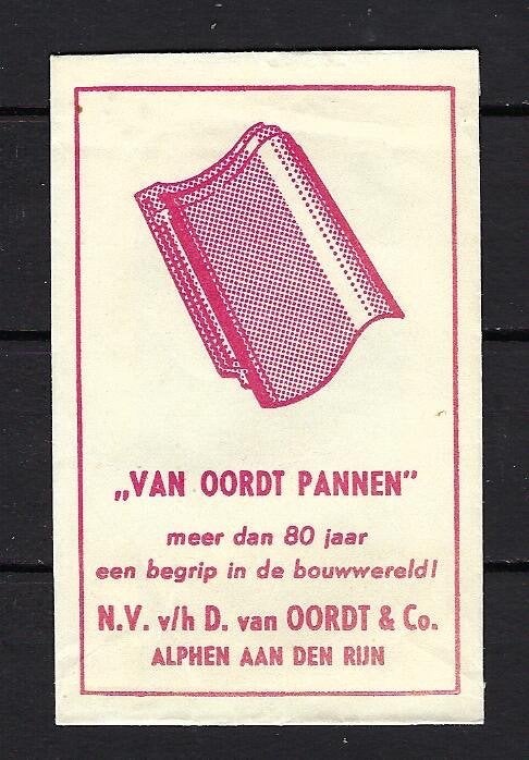 267 Alphen a/d Rijn VAN OORT PANNEN, Ophalen of Verzenden, Nederland