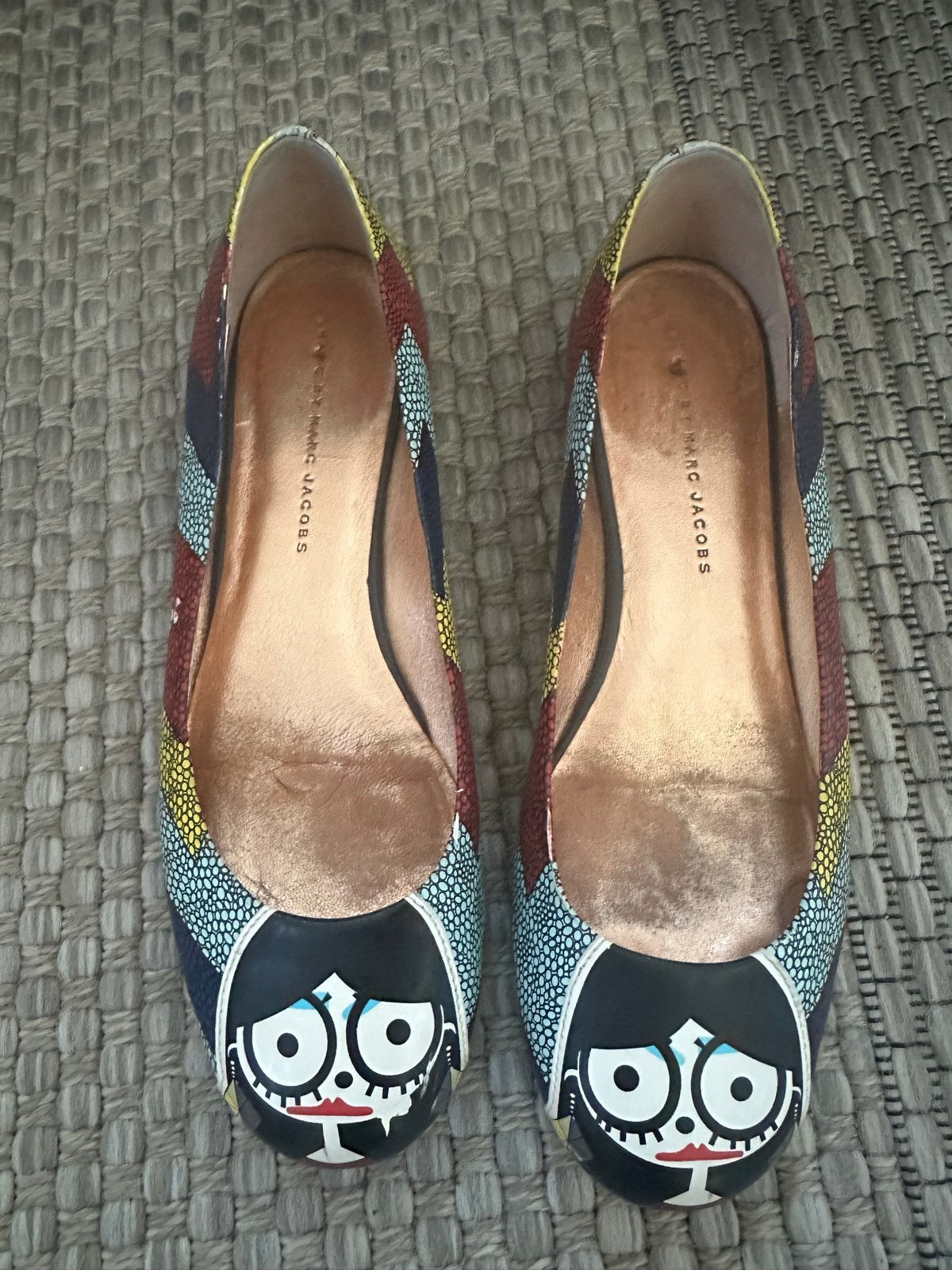 Vintage ballerina’s  Marc Jacobs - Miss Marc (maat 39.5), Kleding | Dames, Overige kleuren, Gedragen, Ballerina's, Ophalen of Verzenden
