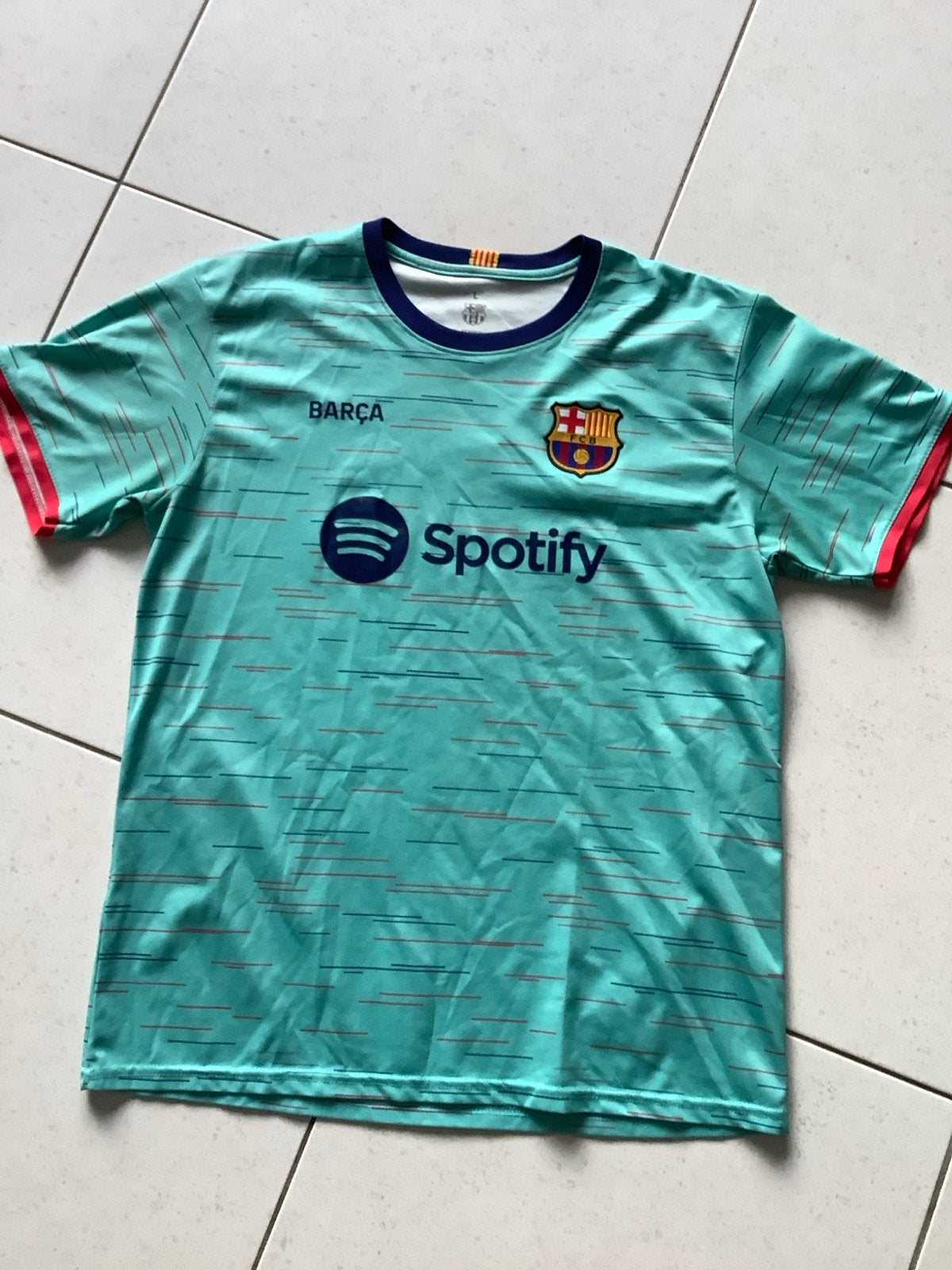 FC Barcelona uitshirt 2022/2023 - Maat L, Ophalen of Verzenden, Zo goed als nieuw, Maat 52/54 (L), Overige kleuren