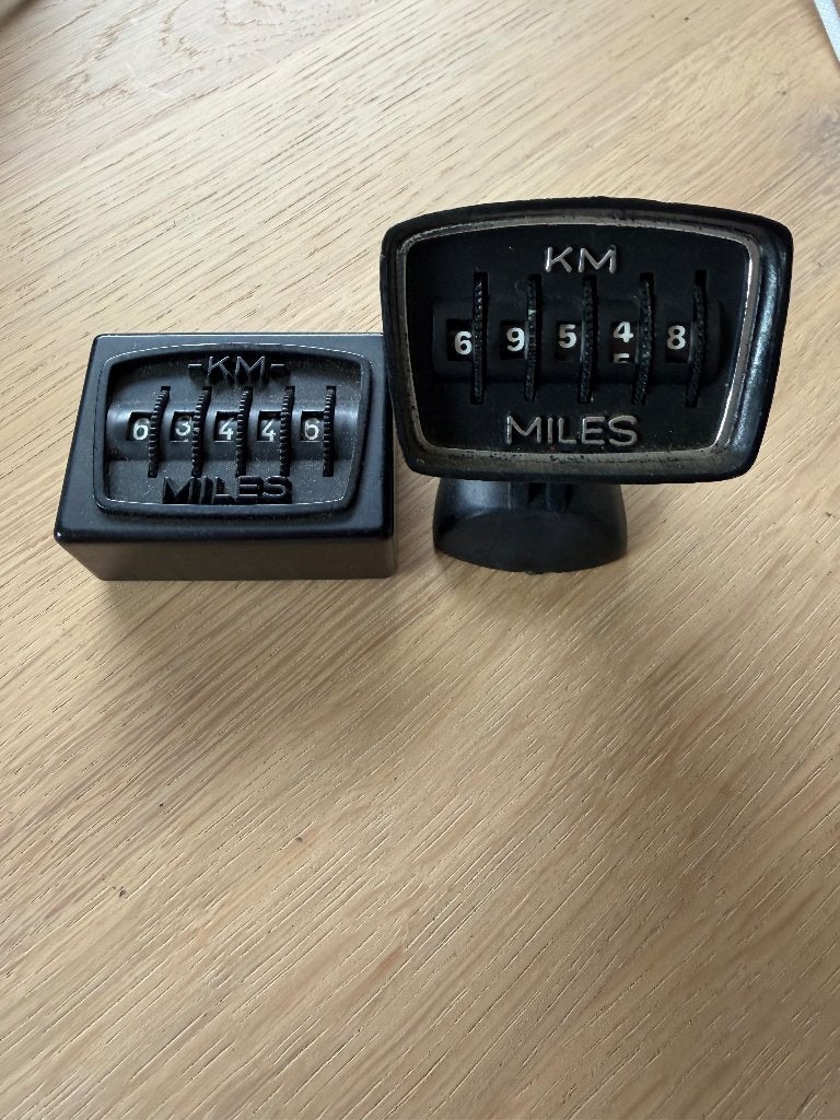 KM dag teller vintage voor oldtimers, Ophalen of Verzenden, Gebruikt, Oldtimer onderdelen