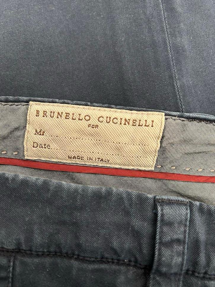 Brunello Cucinelli donkerblauwe herenbroek - Maat 48, Ophalen of Verzenden, Gedragen, Maat 48/50 (M), Overige kleuren