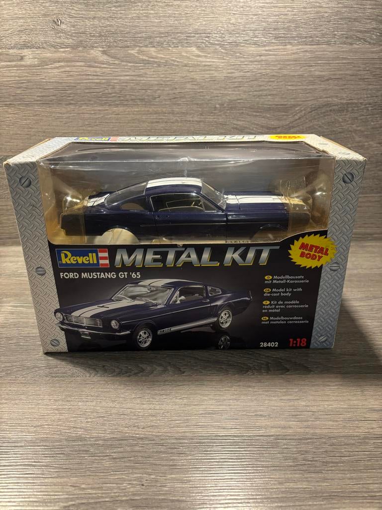 Ford Mustang GT '65 Metal Bouwpakket Revell 1:18, Ophalen, Nieuw, Auto, Revell