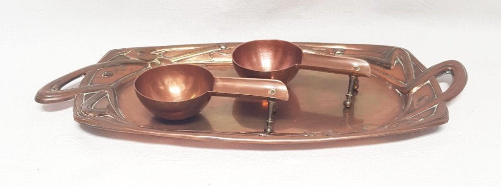Art Nouveau set pijpenleggers - F & R Fischer., Ophalen of Verzenden, Zo goed als nieuw, Asbak