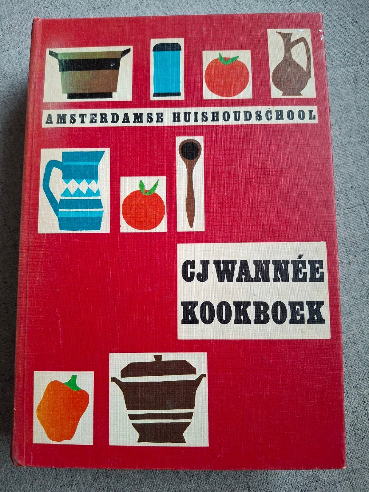 C.J. Wannée Kookboek - Amsterdamse Huishoudschool (Vintage), Boeken, Overige typen, Zo goed als nieuw, Nederland en België, C.J. Wannée