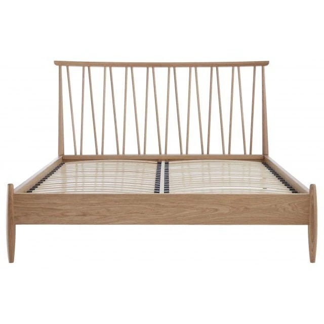 Ercol oak bed frame - UK king size, Ophalen, Tweepersoons, 140 cm, Zo goed als nieuw