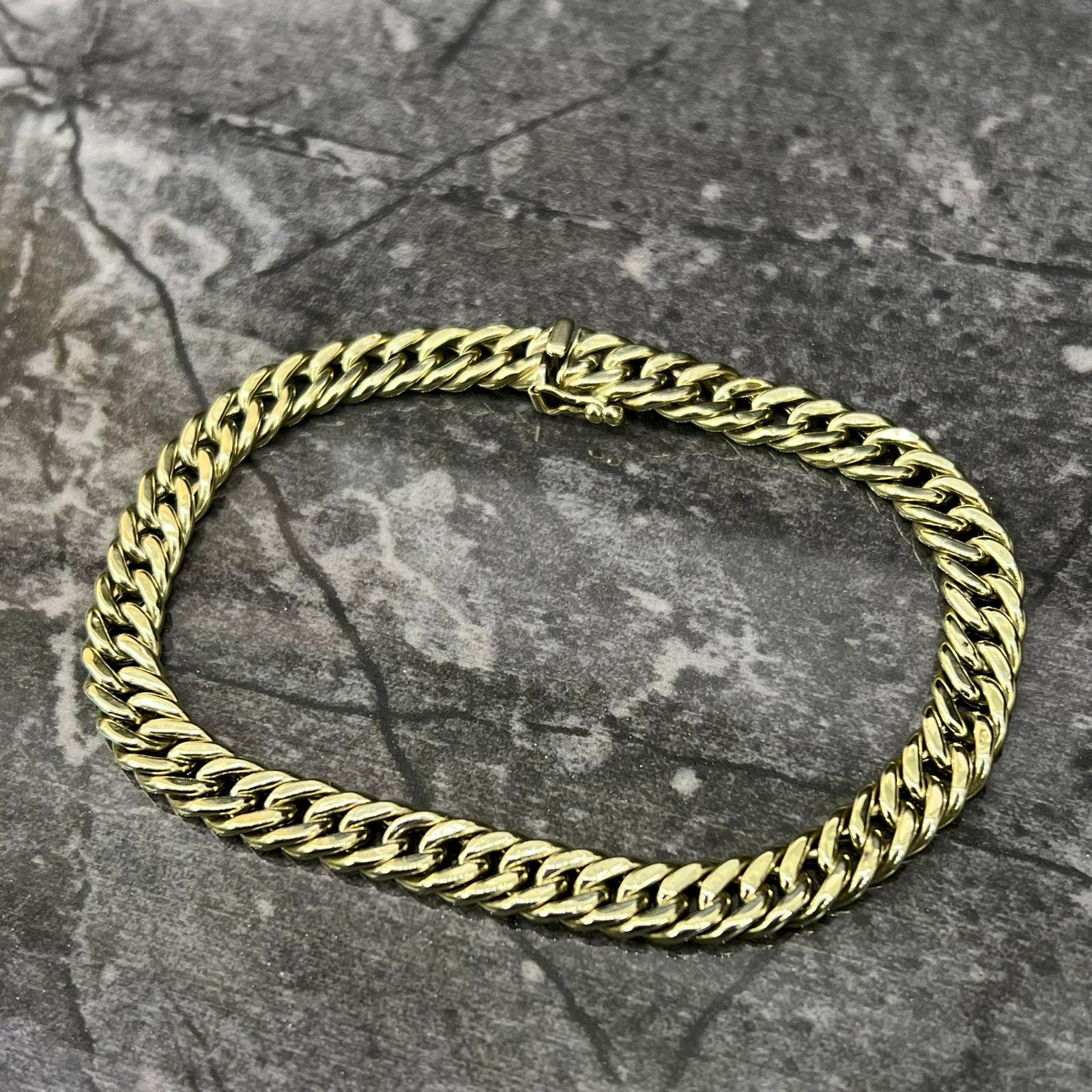 14 karaat gouden armband gourmet schakel, Ophalen of Verzenden, Zo goed als nieuw, Goud