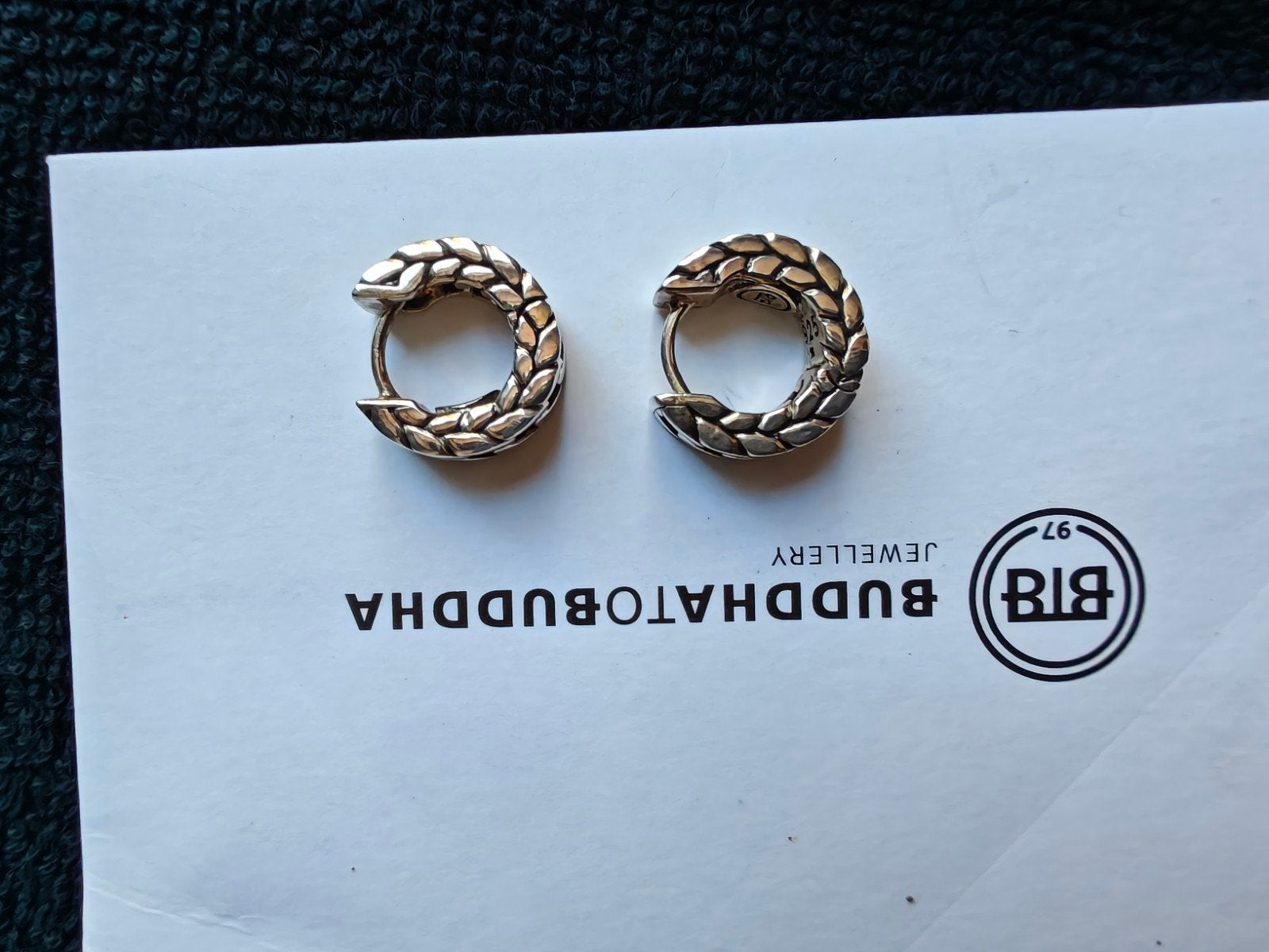 Buddha to Buddha oorbellen, Ophalen of Verzenden, Zo goed als nieuw, Zilver, Zilver