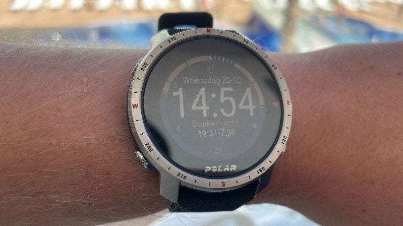 Polar Grit X Pro Outdoor Multisport Horloge Zwart, Sieraden, Tassen en Uiterlijk, Sporthorloges, Gebruikt, Zwart, Hoogte, Ophalen of Verzenden