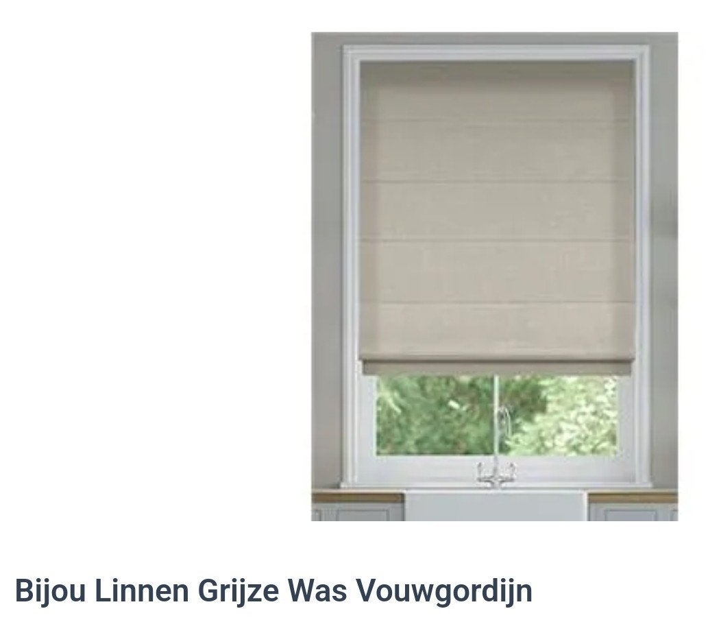 Nieuw Tuiss Vouwgordijn Linnen Grijze Was, Ophalen, Overige merken, Nieuw, Vouwgordijn