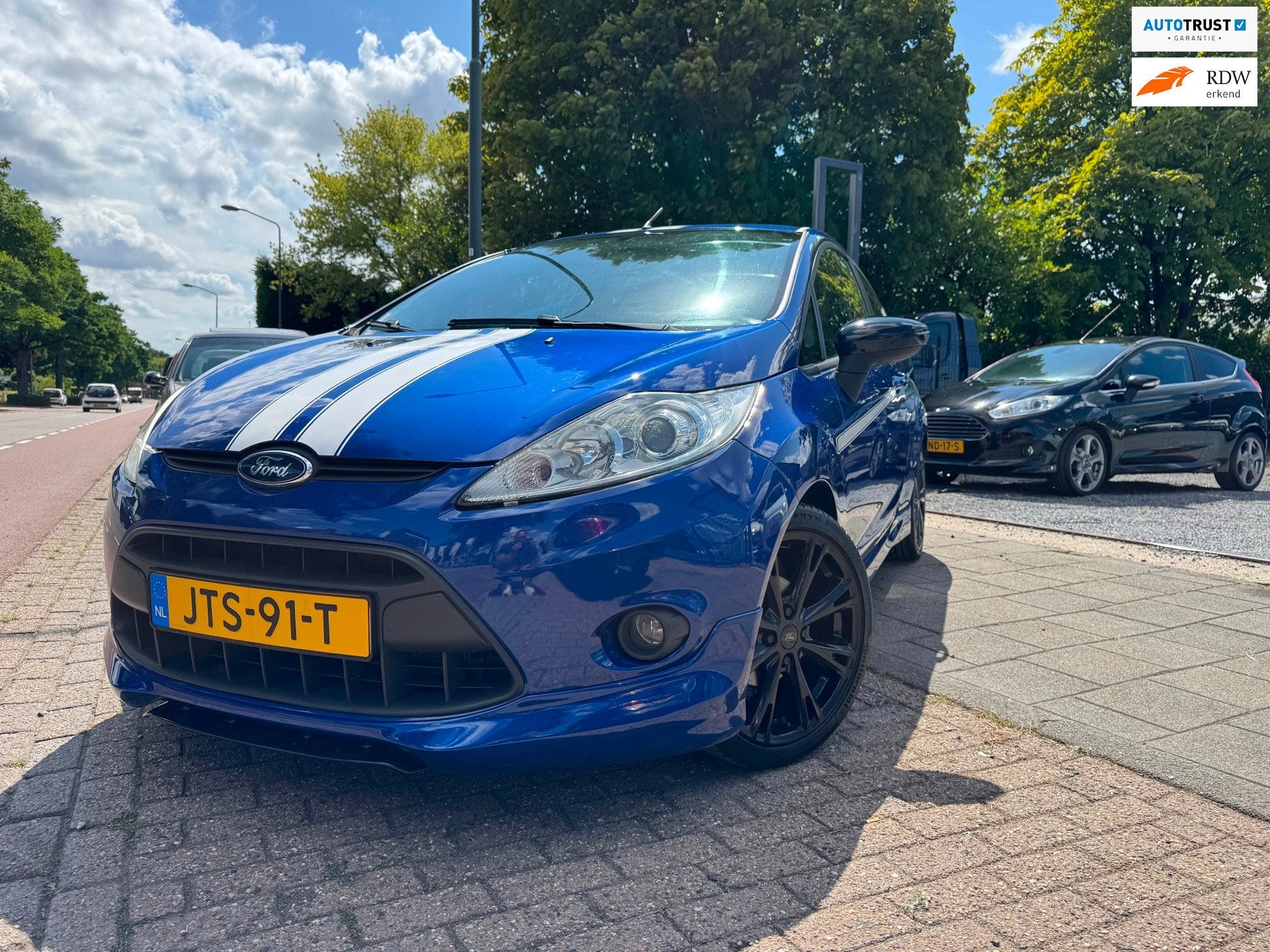 Ford FIESTA 1.6 Metal Clima Elek Pakket Lmv ST-Line 135 Pk, Auto's, Gebruikt, Zwart, 4 cilinders, Blauw