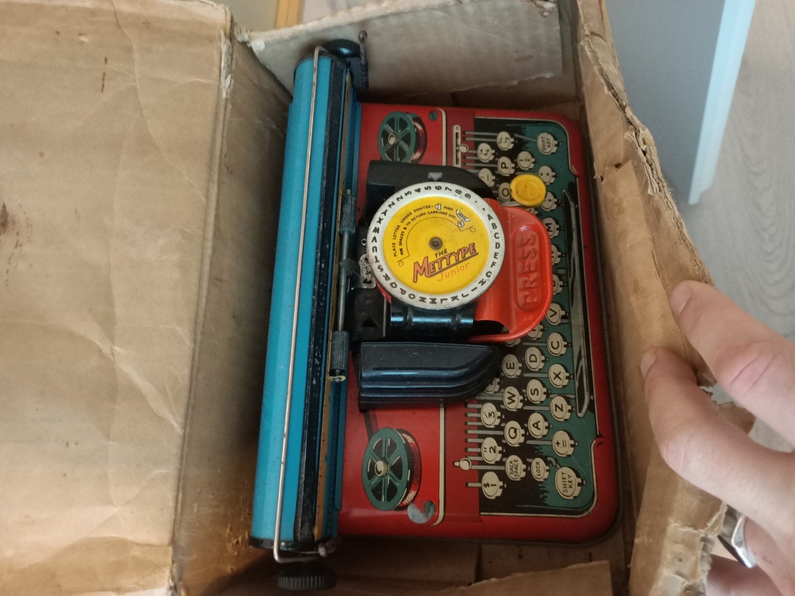 mettype vintage speelgoed typmachine, Ophalen of Verzenden