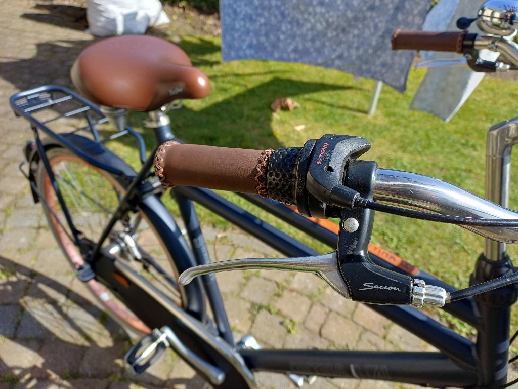 Cortina U4 Heren transportfiets 61cm. Blauw mat., Fietsen en Brommers, Fietsen | Heren | Herenfietsen, Versnellingen, Zo goed als nieuw