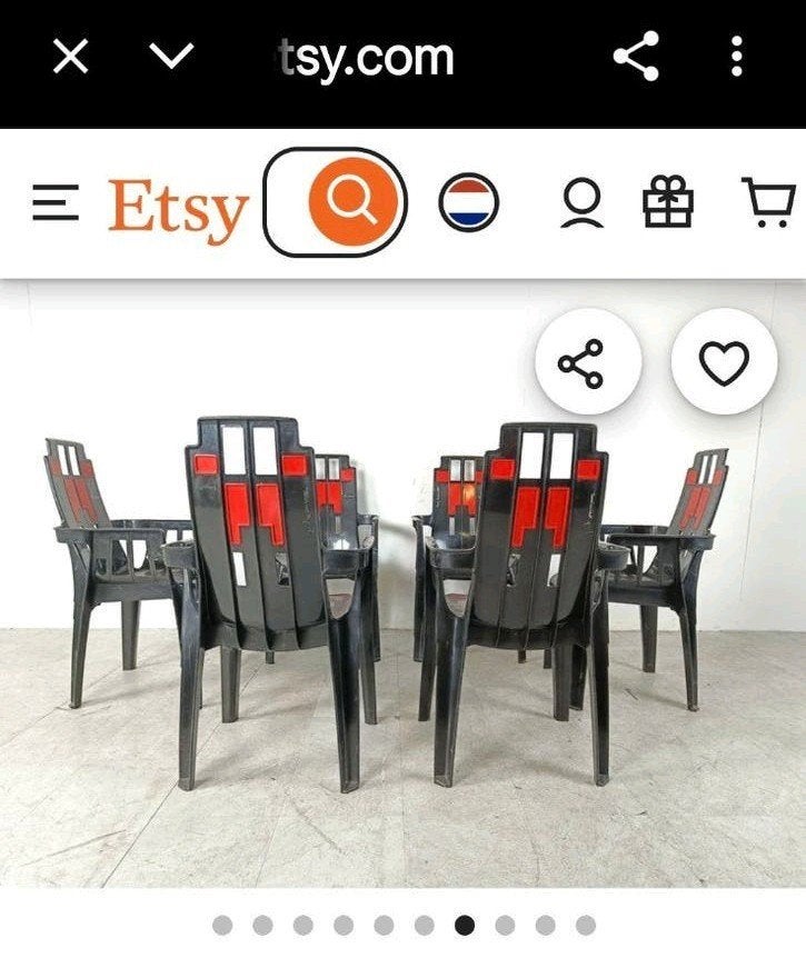 10 Vintage Boston Stoelen - Pierre Paulin voor Masso, Ophalen
