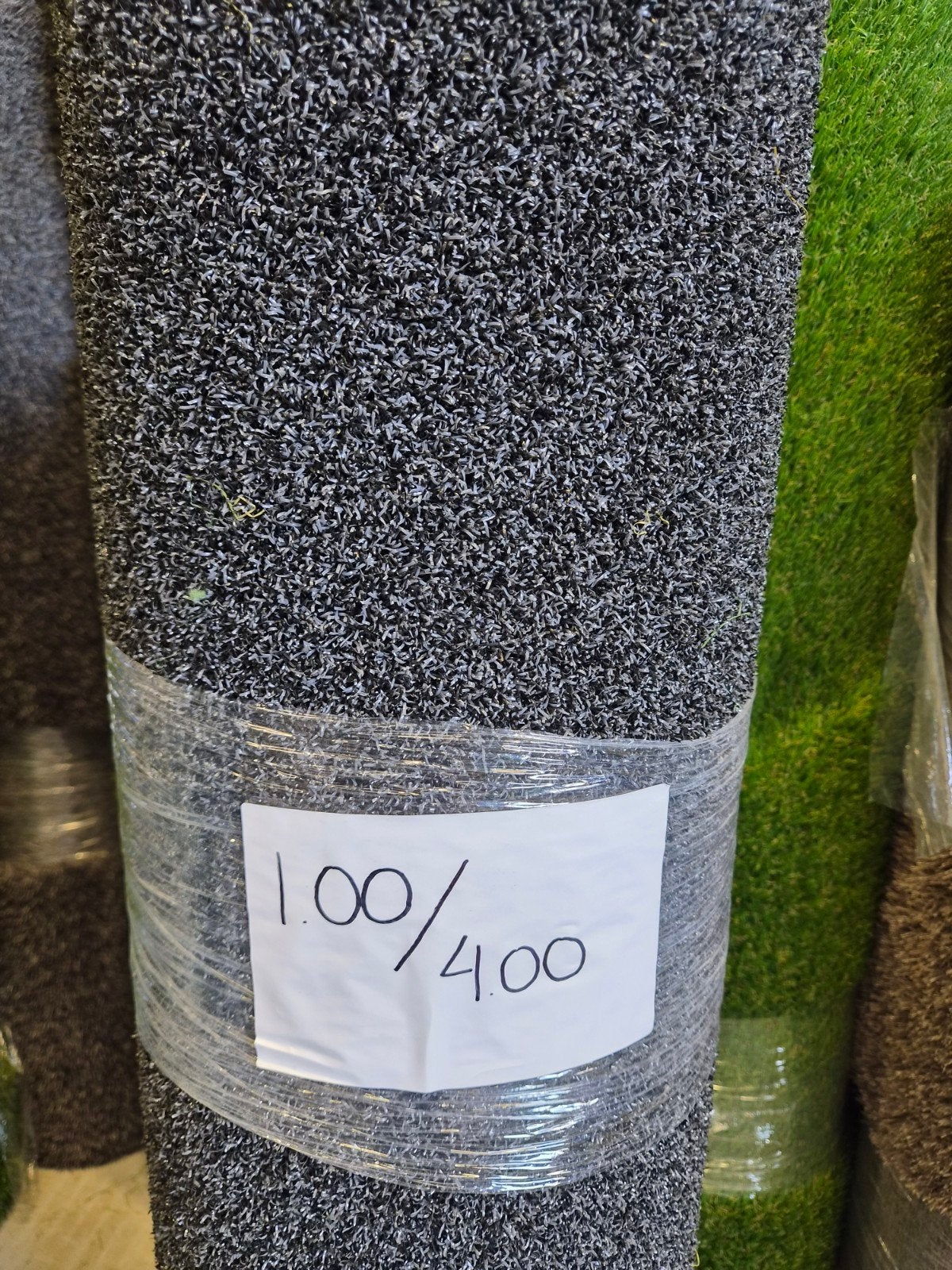 kunstgras coupon / restant antraciet 1.00 x 4.00 ( 4m2 ), Tuin en Terras, Gaas en Draad, Ophalen of Verzenden, Nieuw, 20 meter of meer