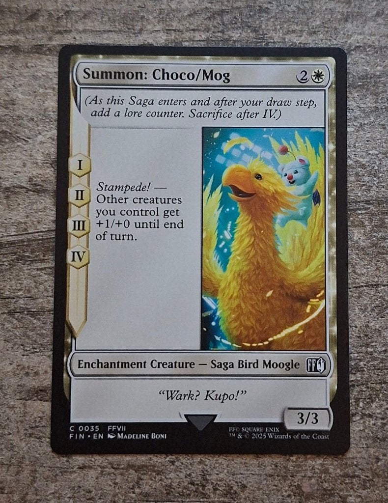 Summon: Choco/Mog - Magic the Gathering, Verzenden, Zo goed als nieuw, Losse kaart