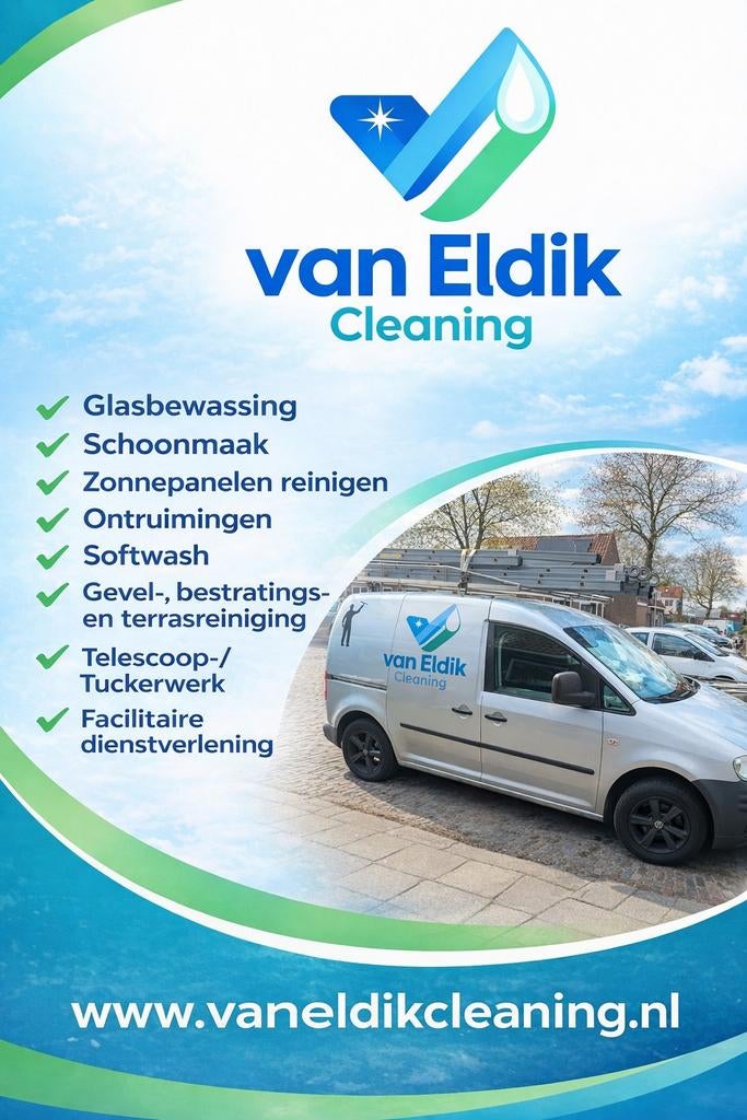 Schoonmaak bedrijf van Eldik Cleaning, Ophalen of Verzenden