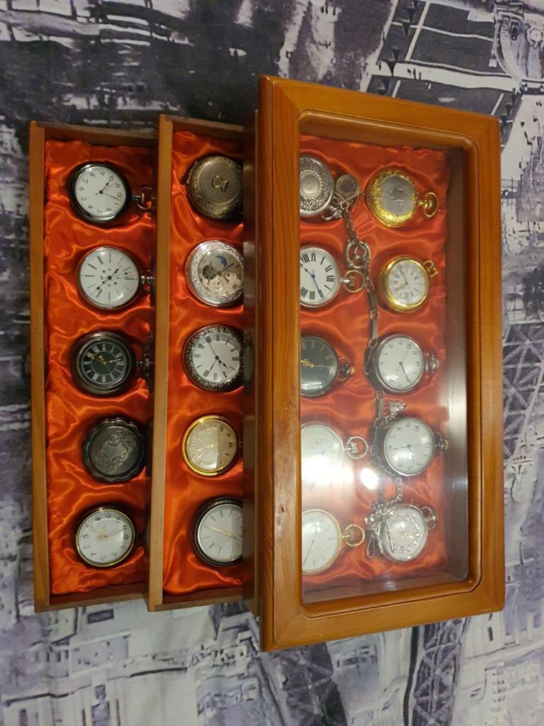 Zakhorloges, complete set incl. Hangertje, Ophalen