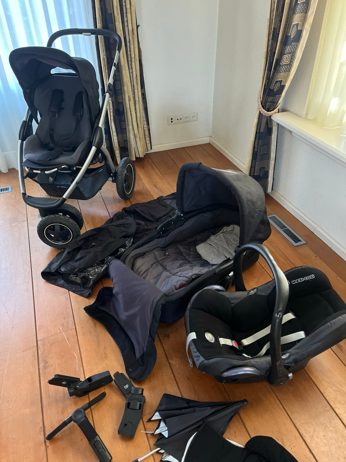 Maxi-Cosi Combiwagen met autostoel en reiswieg, Ophalen, Gebruikt, Combiwagen, Met autostoeltje