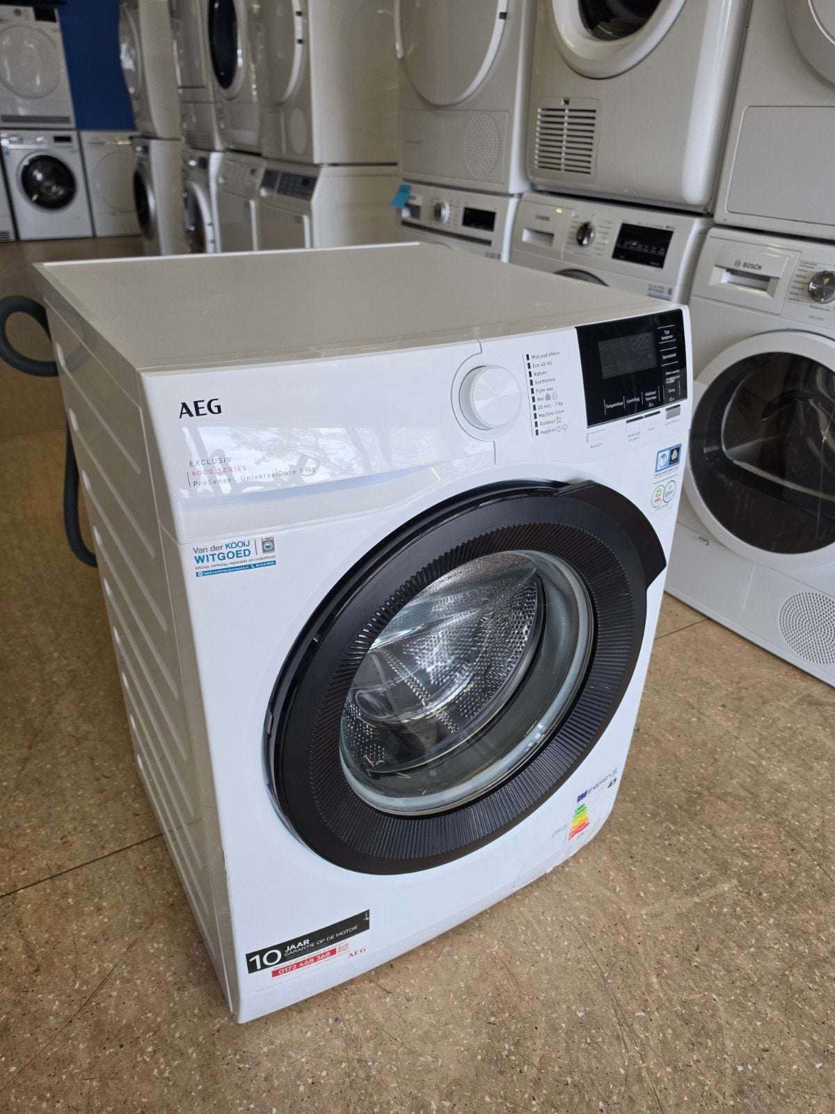 AEG 6000 Series wasmachine | 9 kilo | A klasse | Garantie ✅️, Witgoed en Apparatuur, AEG, Jirnsum, 1200 tot 1600 toeren, 8 tot 10 kg