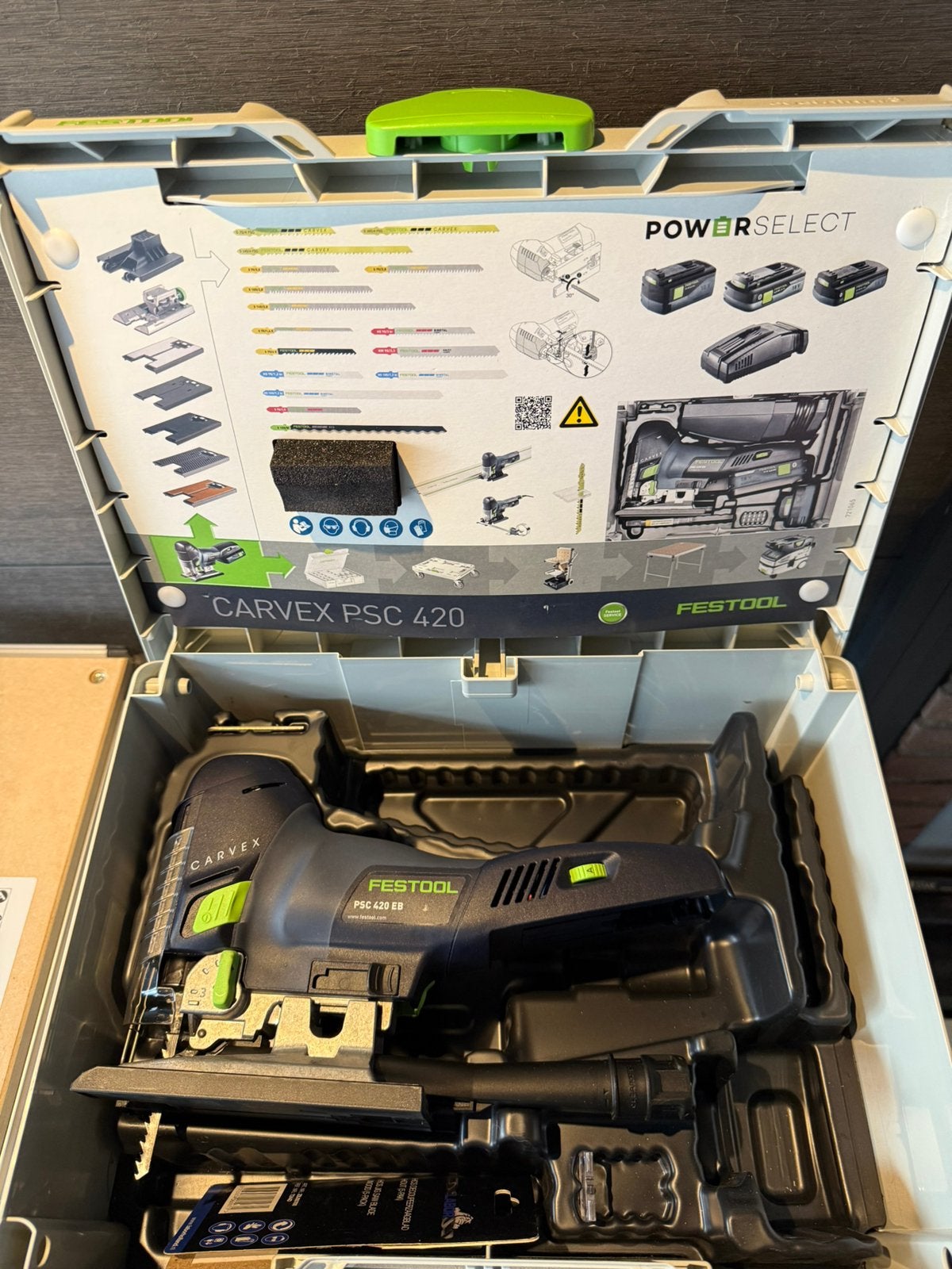 FESTOOL PSC 420 EB CARVEX DECOUPEERZAAG, Decoupeerzaag, 600 tot 1200 watt, Ophalen of Verzenden, Zo goed als nieuw