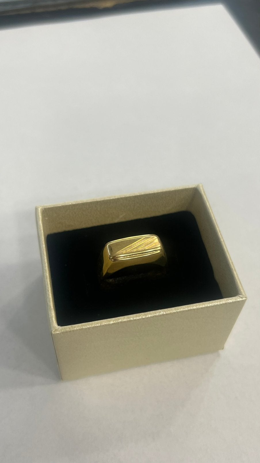 Zegel ring 14 karaat, Maat kan aangepast worden, 20 of groter, Heer, Nieuw, Ophalen of Verzenden