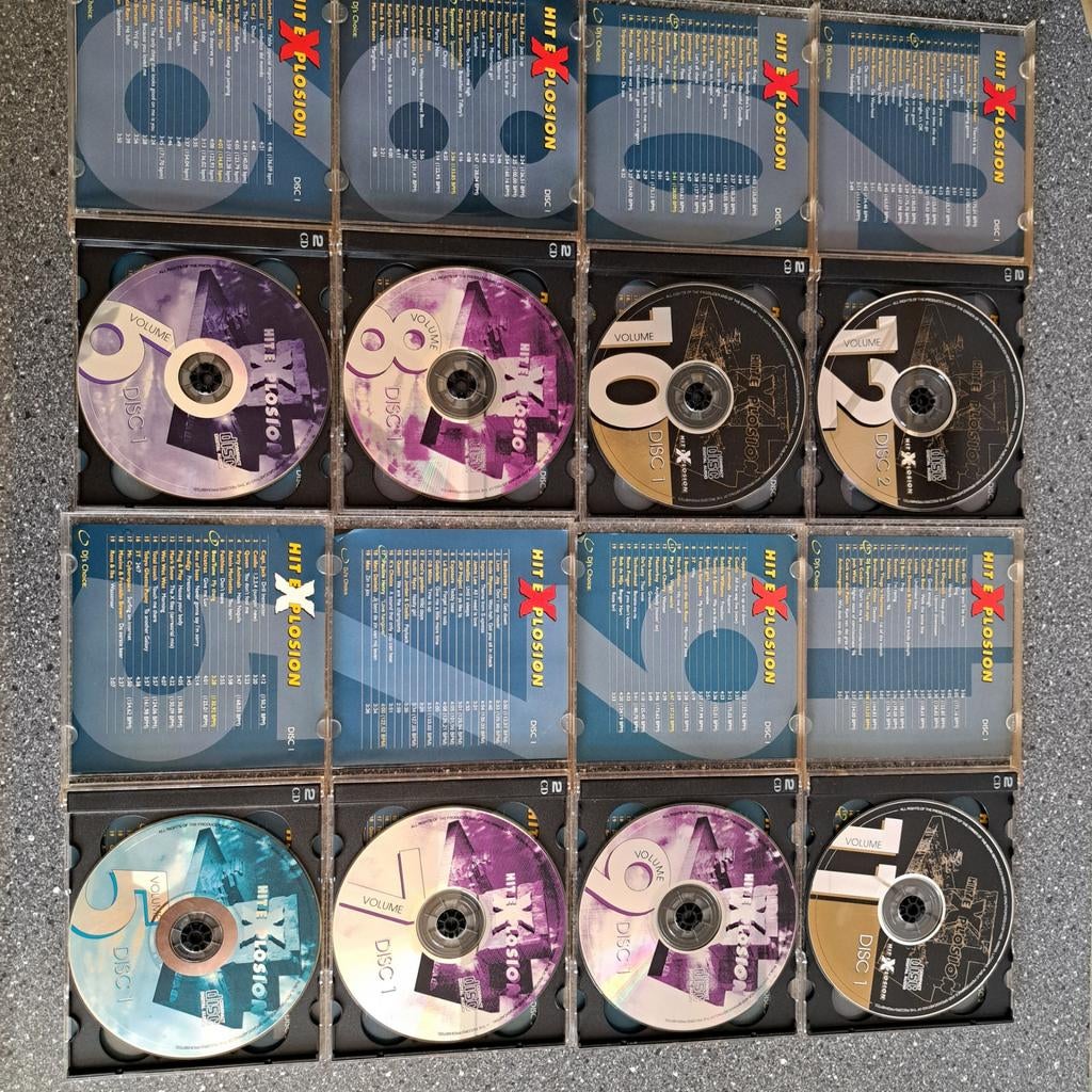 Cd verzamel reeks HiteXplosion volume 5 t/m 12., Verzenden, Zo goed als nieuw