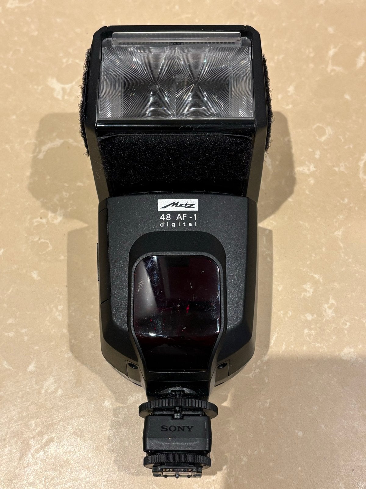 Metz 48 AF-1 Digital flitser voor Sony (kantelbaar), Ophalen of Verzenden, Zo goed als nieuw, Metz, Kantelbaar