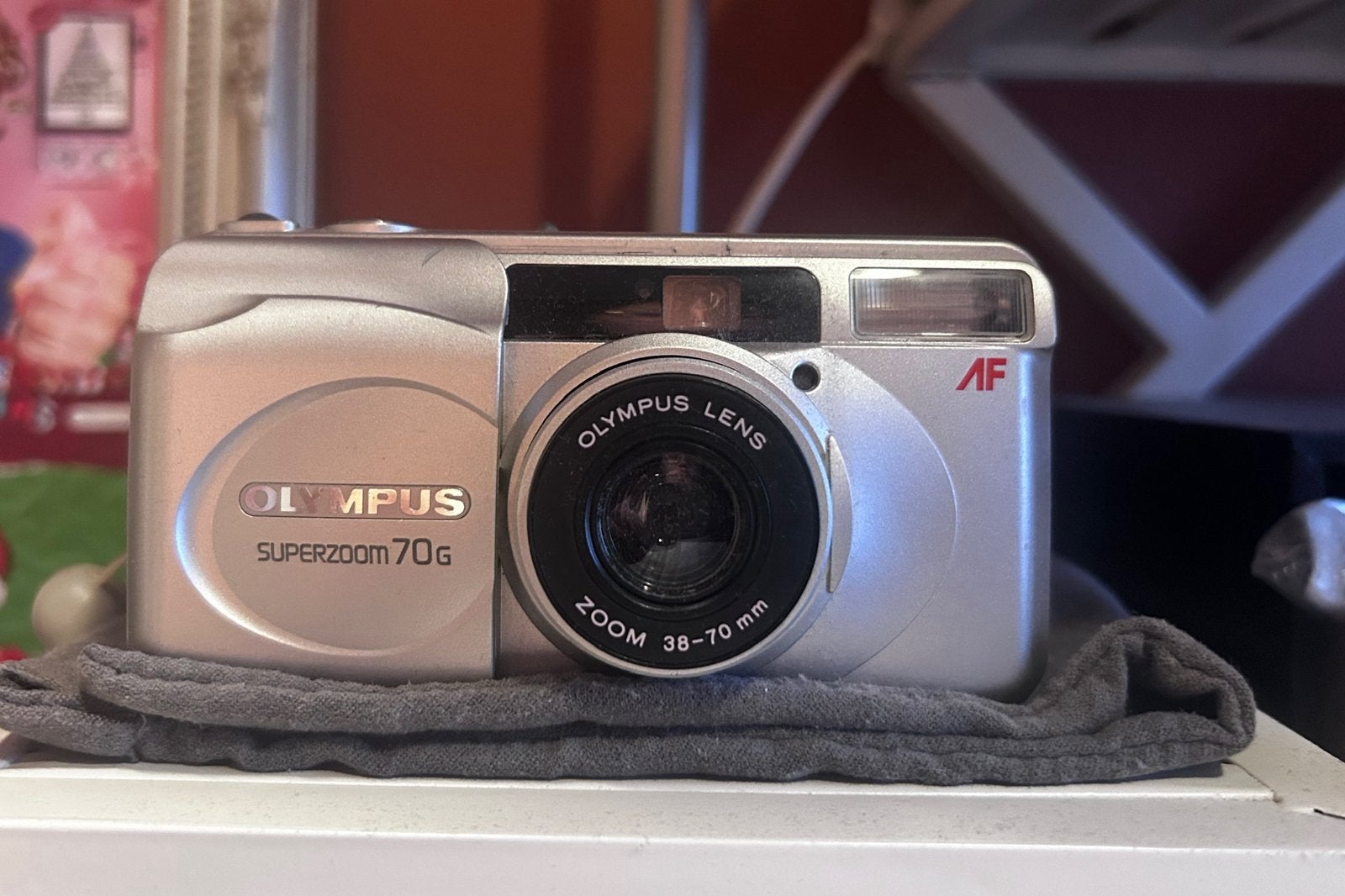 Olympus Superzoom 70G (analoog camera - 35mm), Audio, Tv en Foto, Fotocamera's Analoog, Ophalen, Zo goed als nieuw, Compact, Olympus