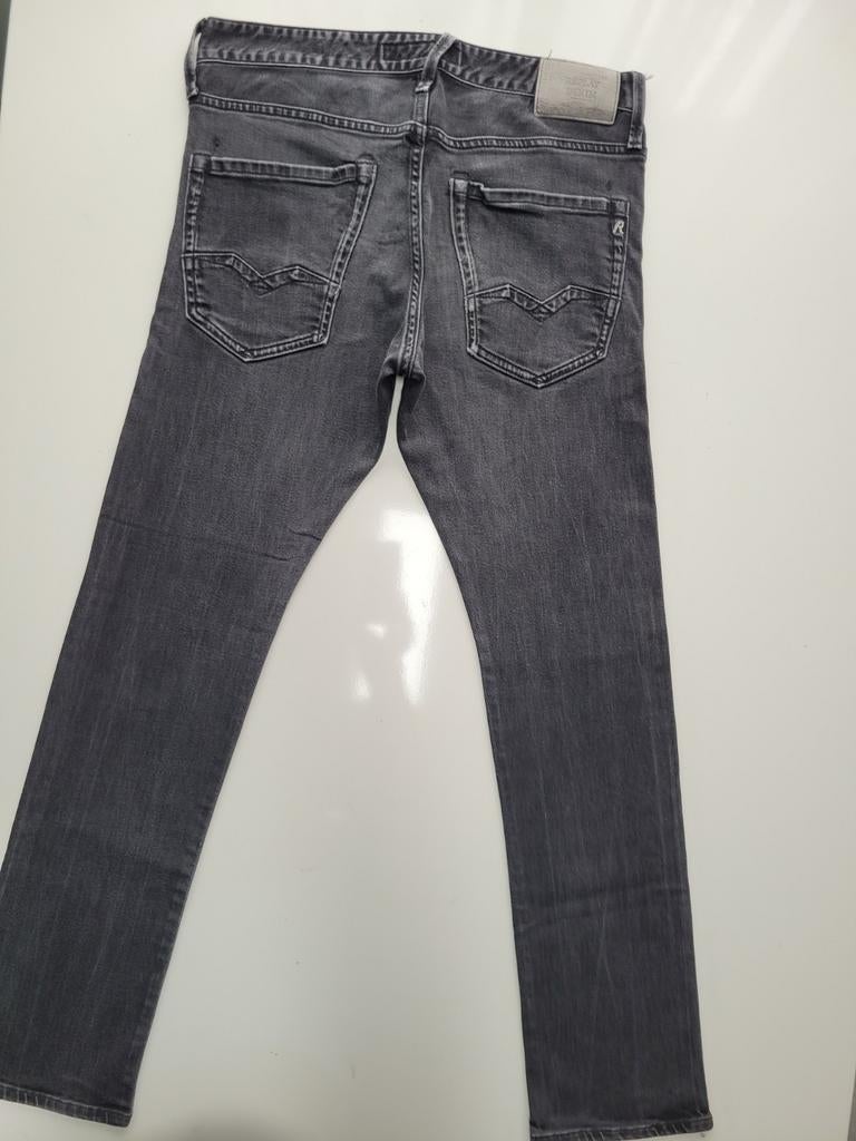 GRIJZE REPLAY JONDRILL SLIM SKINNY STRETCH JEANS SIZE 31/30!, W32 (confectie 46) of kleiner, Ophalen of Verzenden, Zo goed als nieuw