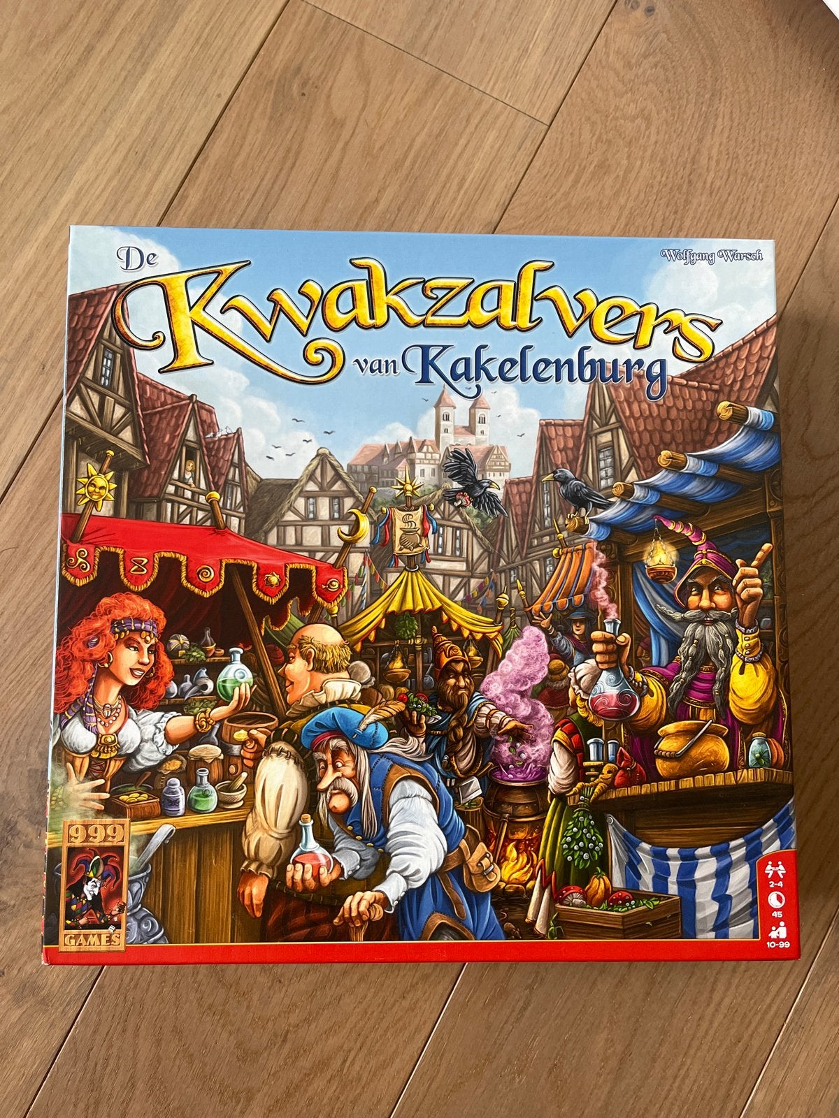 De Kwakzalvers van Kakelenburg bordspel, Drie of vier spelers, Verzenden, Zo goed als nieuw