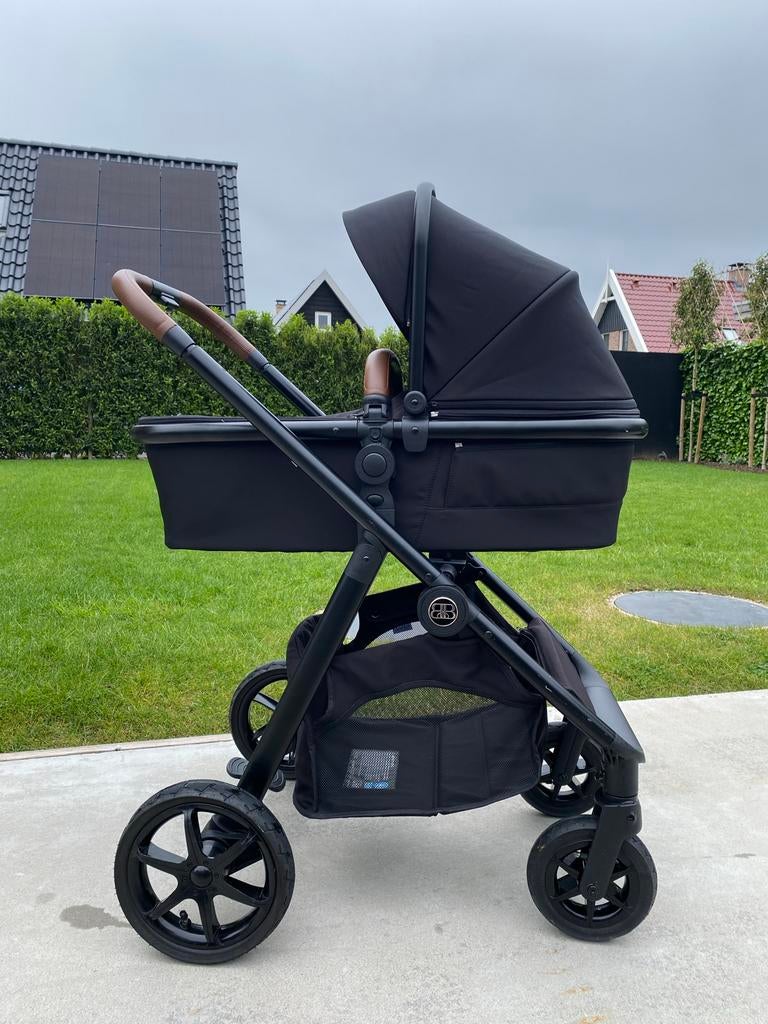 ZGAN kinder wandel wagen BBEE pram deluxe zwart, Kinderen en Baby's, Kinderwagens en Combinaties, Verstelbare duwstang, Zo goed als nieuw