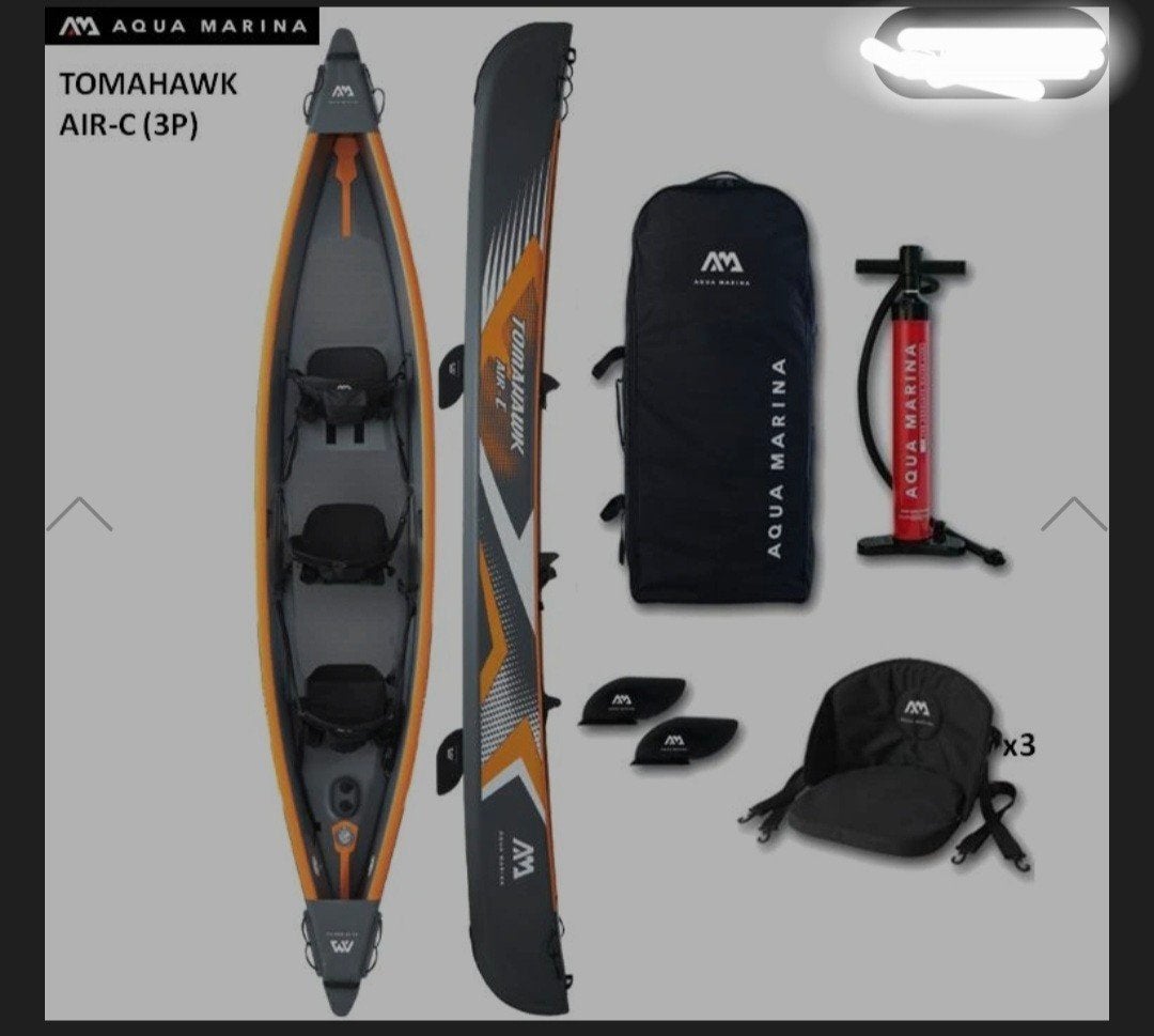 Aqua Marina Tomahawk Air-C 3-persoons opblaasbare kano, Ophalen, Overige typen