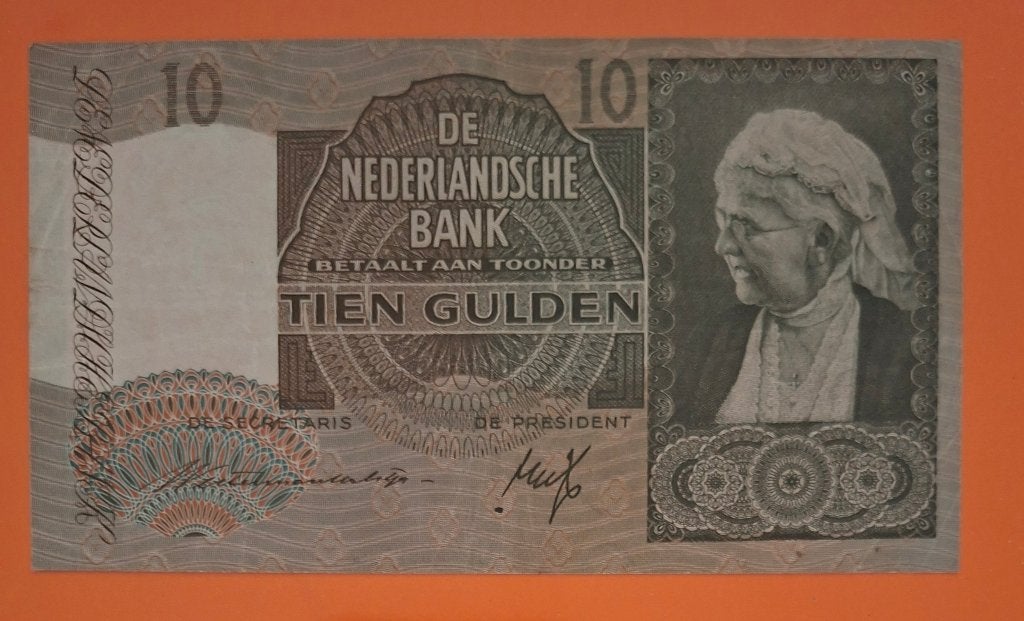 Bankbiljet 10 gulden 1940 Emma, cat. PL37.a, Verzenden, 10 gulden, Los biljet