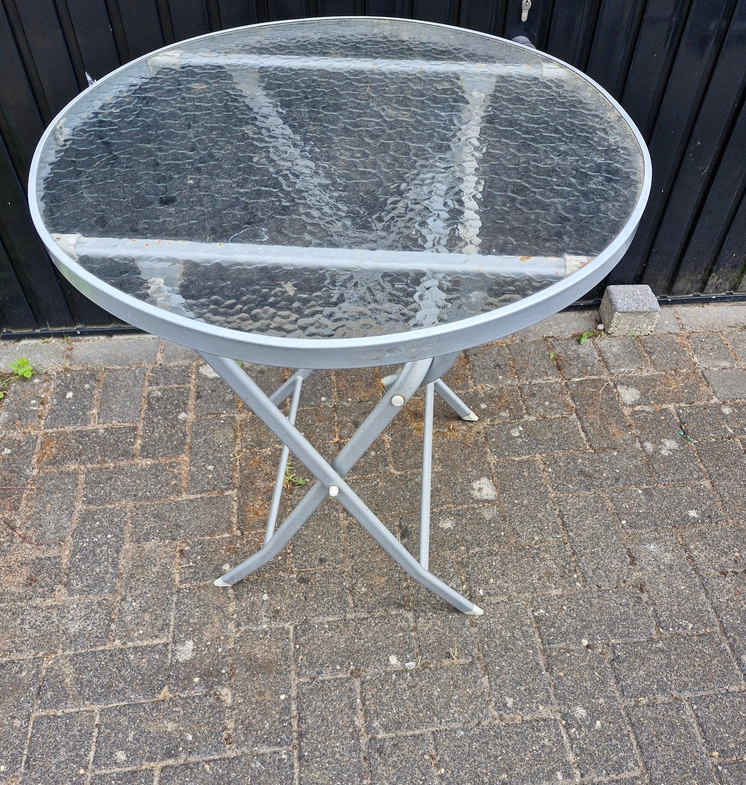 Tuintafel, Ophalen, Rond, Metaal