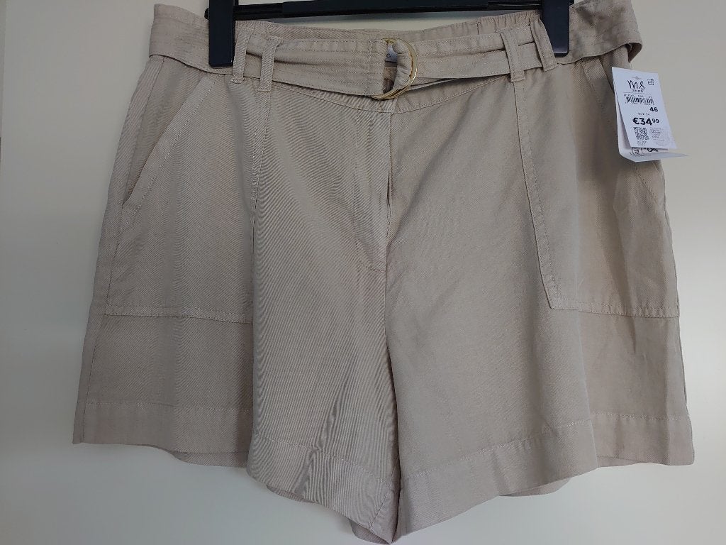 bermuda korte broek MS Mode Maat 46 Nieuw, Kleding | Dames, Kort, Verzenden, Beige, Maat 46/48 (XL) of groter